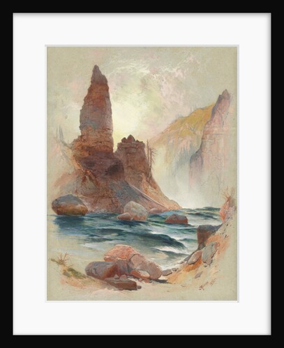 Tower at Tower Falls, Yellowstone, 1872 by Thomas Moran
