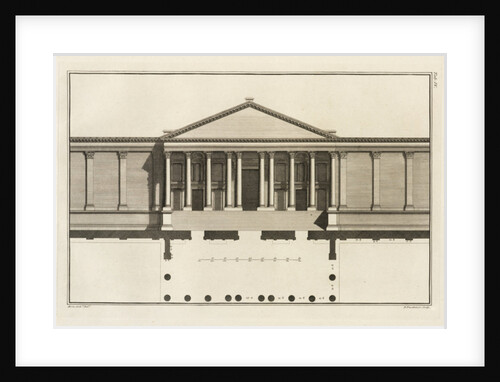 Upright of the Grand Entrance to the Court of the Temple, 1753 by Giovanni Battista Borra