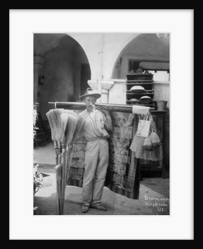 Broom and rug peddler in Cuba, c.1900 by American Photographer