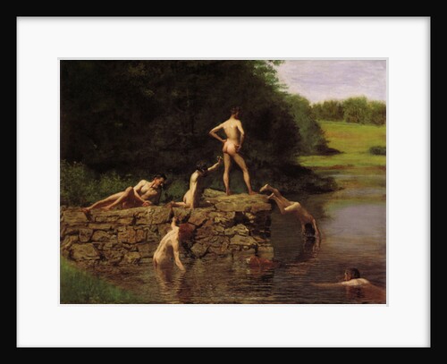 Swimming Hole, 1885 by Thomas Cowperthwait Eakins