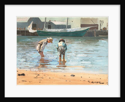 Boys wading, 1873 by Winslow Homer