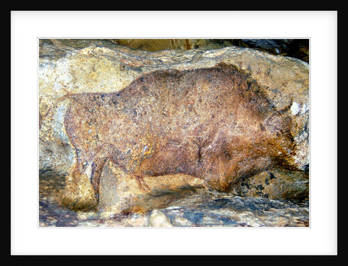 Bison in Font De Gaume, c.25,000 B.C. by Prehistoric Prehistoric