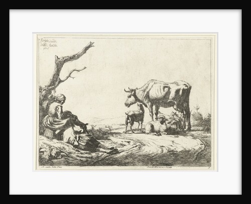 Shepherd and shepherdess with cattle, 1653 by Adriaen van de Velde