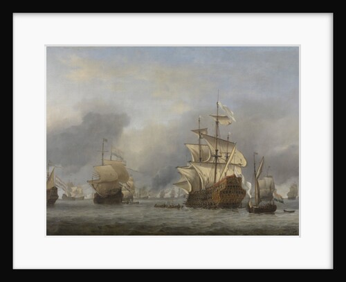 Capture of the Royal Prince, c.1670 by Willem van de the Younger Velde