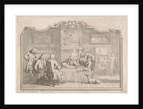 Guild of Saint Luke in Dordrecht, 1736 by Aert Schouman