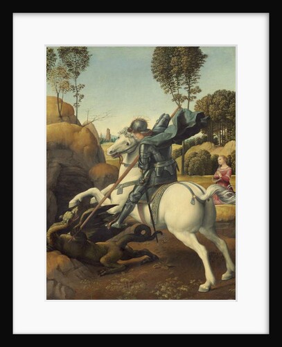 Saint George and the Dragon, c.1506 by Raphael (1483-1520)