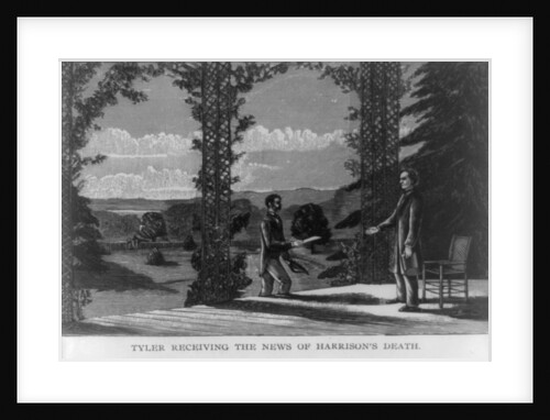 Tyler receiving the news of Harrison's death by Anonymous