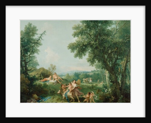 Landscape with the Education of Bacchus, 1744 by Francesco Zuccarelli