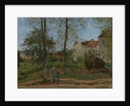 Houses at Bougival, 1870 by Camille Pissarro
