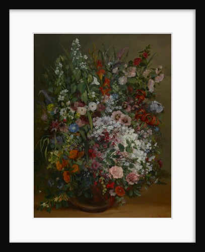 Bouquet of Flowers in a Vase by Gustave Courbet