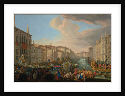 Regatta on the Grand Canal in Honor of Frederick IV, King of Denmark, 1711 by Luca Carlevaris