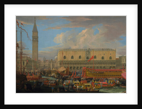 The Bucintoro Departing from the Bacino di San Marco, 1710 by Luca Carlevaris
