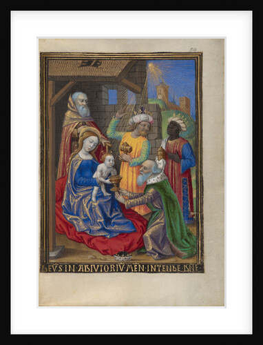 The Adoration of the Magi from a Book of Hours Ms. 48 fol. 59, c.1480-90 by Georges Trubert