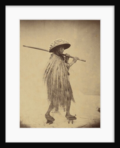 Japanese in Mackintosh, c.1865 by Felice (1825-c.1908) Beato