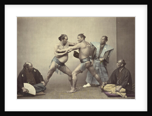 Representatives of Nio, the Japanese Hercules, 1866-7 by Felice Beato