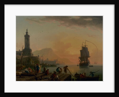 A Calm at a Mediterranean Port, 1770 by Claude Joseph Vernet