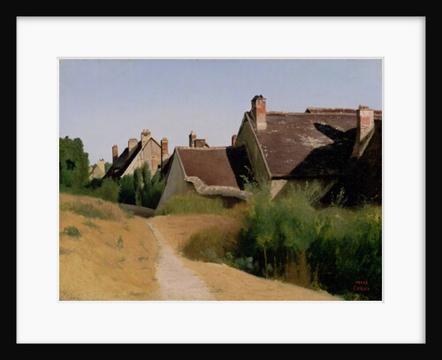 Houses near Orléans. c.1830 by Jean Baptiste Camille Corot