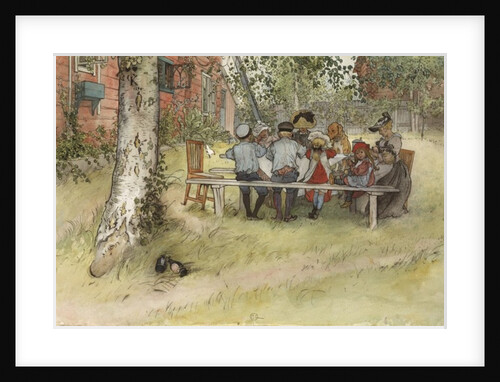 Breakfast under the Big Birch by Carl Larsson