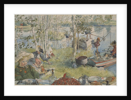 Crayfishing by Carl Larsson