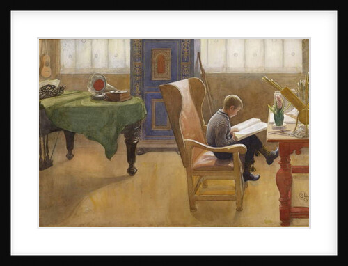 Esbjorn in the Study Corner, 1912 by Carl Larsson