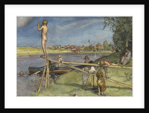 A Pleasant Bathing Place by Carl Larsson