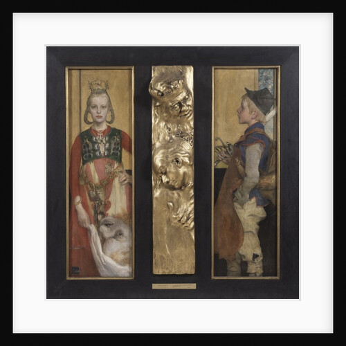 A Swedish Fairytale, diptych with relief panel and frame, 1897 by Carl Larsson