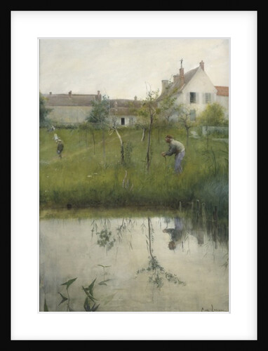 The Old Man and the Nursery Garden by Carl Larsson