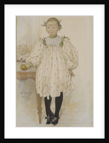 Martha Winslow as a Girl by Carl Larsson