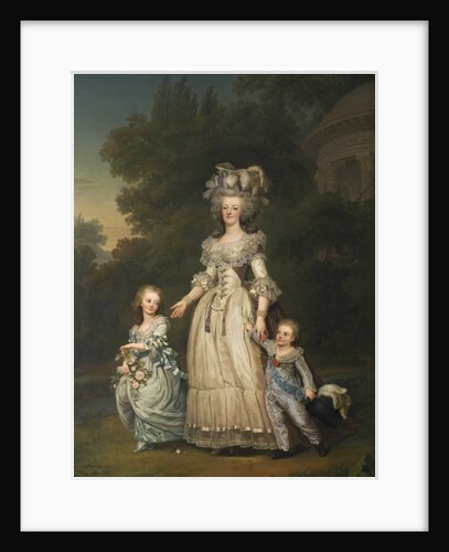 Queen Marie Antoinette with her Children in the Park of Trianon, 1785 by Adolf Ulrich Wertmuller