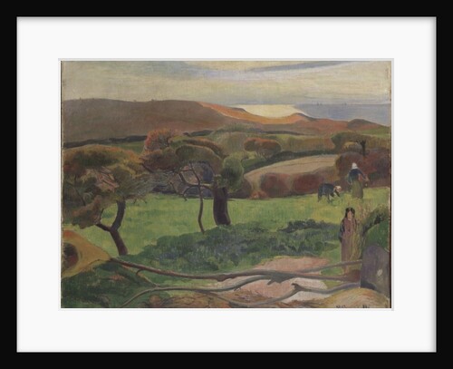 Landscape from Bretagne, 1889 by Paul Gauguin