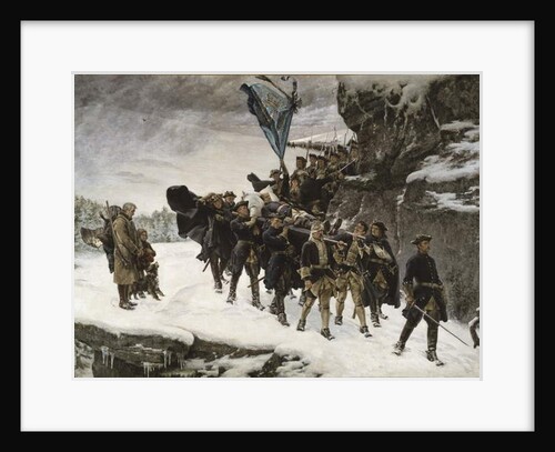 Bringing Home the Body of King Carl XII of Sweden, 1884 by Gustaf Olaf Cederstrom