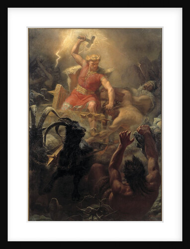 Thor's Fight with the Giants, 1872 by Marten Eskil Winge