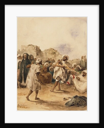 Strolling Players, 1833 by Ferdinand Victor Eugene Delacroix