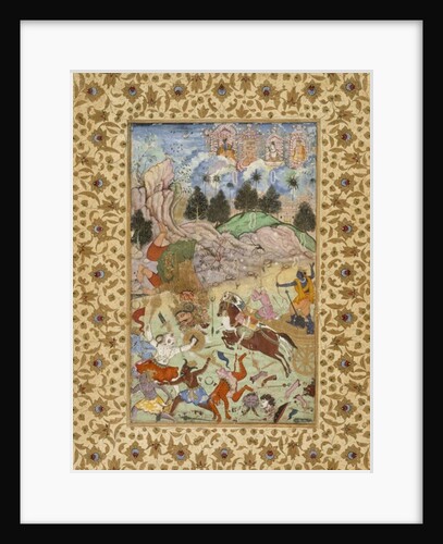 Pradyumna Kills Samvara, c.1585-90 by Mughal School