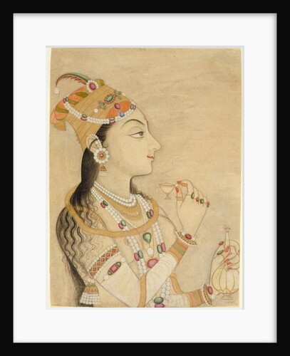 Idealized Portrait of the Mughal Empress Nur Jahan by School Mughal