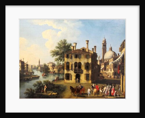 View of the Brenta, near Dolo, late 18th century by Gianbattista Cimaroli