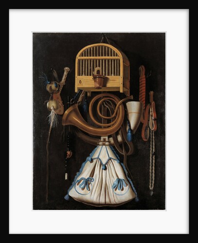 Hunting gear, Still Life, 1661 by Antonius Leemans