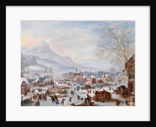 Winter Scene with Skaters by Jan the Elder Griffier