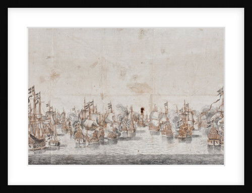 Battle of Fehmarn, c.1650 by Willem van de the Elder Velde