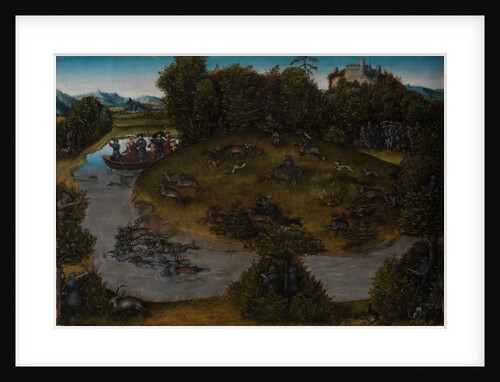 The Stag Hunt of the Elector Frederick the Wise, c.1530 by Lucas the Elder Cranach