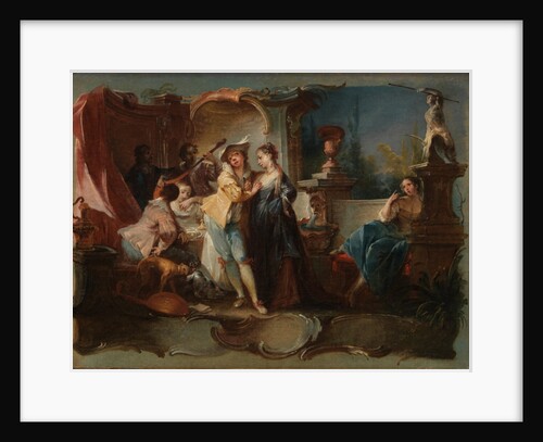 The Prodigal Son Living with Harlots, c.1750 by Johann Wolfgang Baumgartner