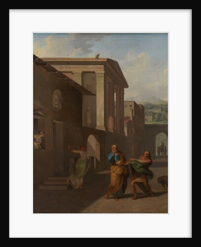 The Midwife Taking Leave of the girl from Andros, 1801 by Nicolai Abraham Abildgaard