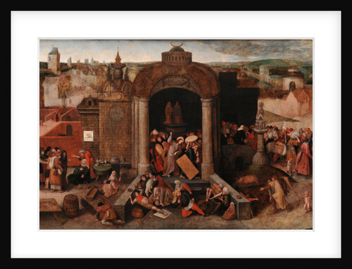Christ Driving the Traders from the Temple, c.1570-5 by Hieronymus (follower of) Bosch
