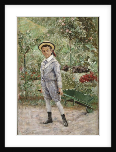 Boy with a Wheelbarrow, 1880 by Ernst Josephson