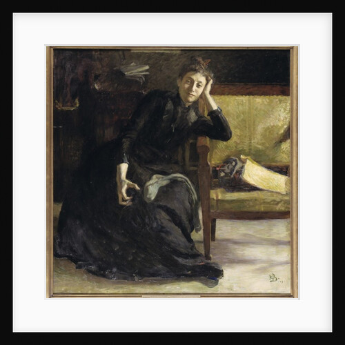 Portrait of the Swedish painter Eva Bonnier, 1889 by Sven Richard Bergh