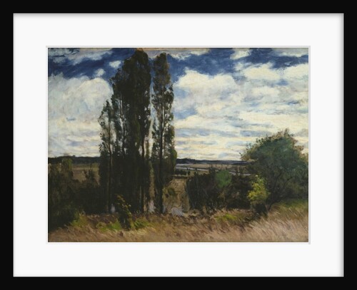 Seine, Landscape with Poplars, 1877 by Carl Fredrik Hill
