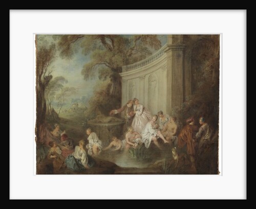 Bathers in a Park by Jean-Baptiste Joseph Pater
