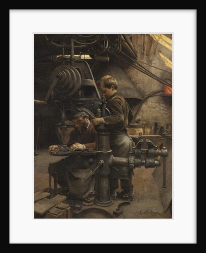 Un Patron or The lesson of the Apprentice, 1888 by Jean Eugene Buland