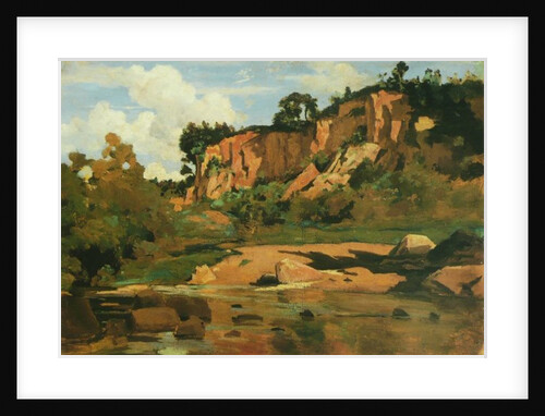 The Red Rocks at Civita Castellana, c.1827 by Jean Baptiste Camille Corot