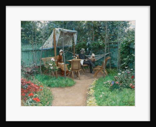 View of a Garden, Linkoping, 1887-8 by Johan Fredrik Krouthen